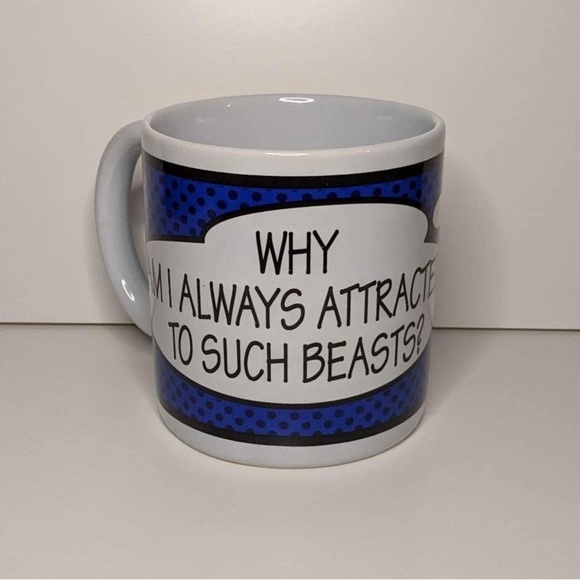 Disney Beauty & The Beast “Why Am I Attracted To Such Beasts”Coffee Mug - Picture 2 of 3